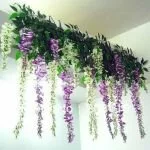 Wisteria Leaves S Bouquet 3 Twigs Artificial Wisteria Flowers Leaves Vines Fake